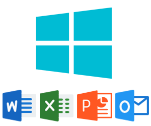 Microsoft Windows mit Office Anwendungen