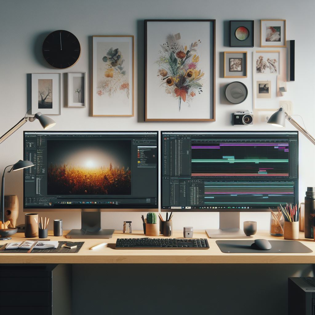 pc-fuer-bildbearbeitung PC für Bildbearbeitung mit 2 Monitoren und Photoshop